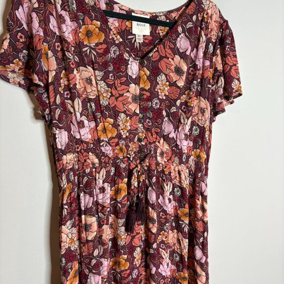 Knox Rose floral boho midi dress - Picture 2 of 6